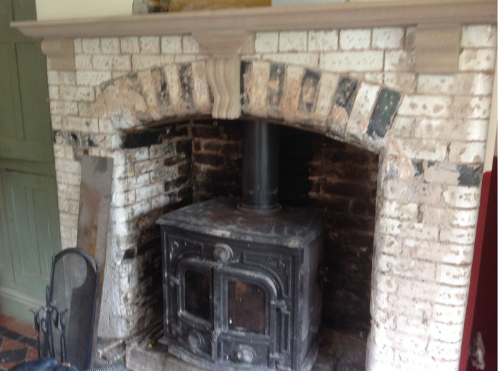 Victorian Glazed Brick Fireplace Repair Plastic Surgeon