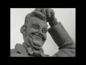 Stan Laurel statue repair in North Shields
