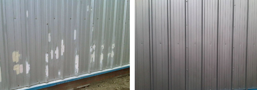 Metal cladding repaired for Mansell at retail park