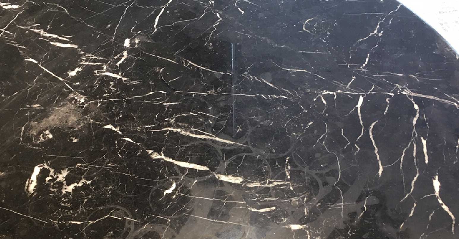 Stained granite countertop - After repair