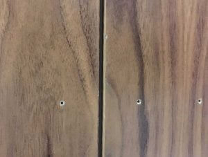 Holes in laminate door