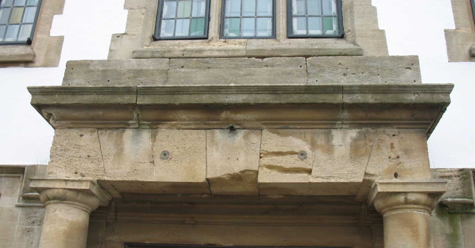 Stone building - Before repair