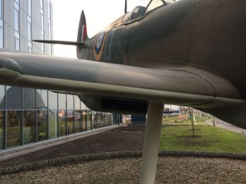 Repair and respray to a spitfire wing