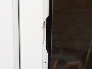 Chipped UPVC door