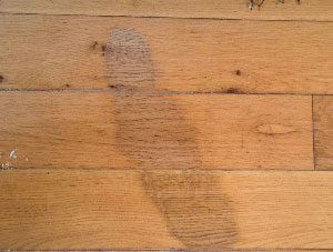 Stain on wood flooring