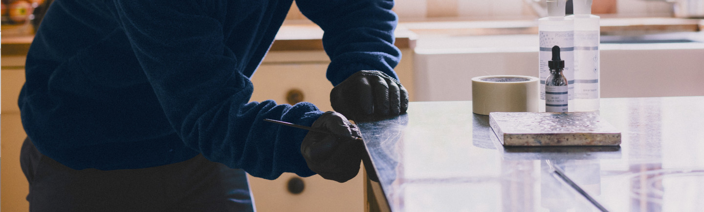 Repair to corian worktop