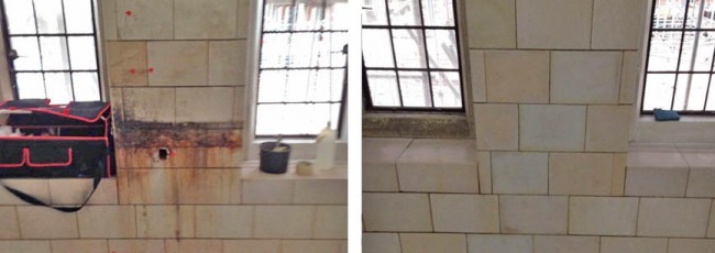 Glazed brick and tile restoration