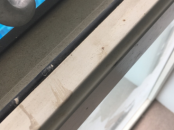 Window interior repair - before