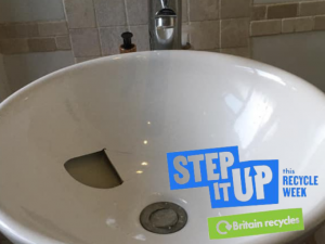 A broken sink