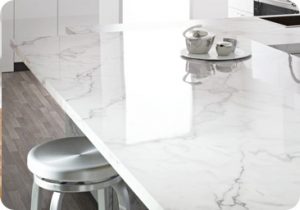 Marble kitchen worktop