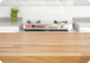 Wood kitchen worktop